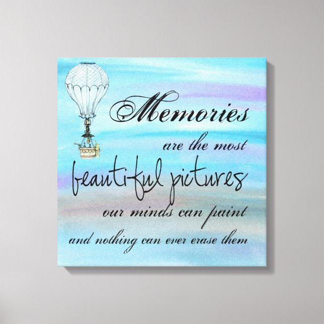 Erinnerungen Leinwanddruck (Vorderseite)