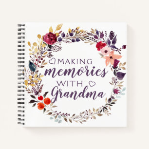 Erinnerungen machen aus dem Oma Keepake Memory Boo Notizbuch