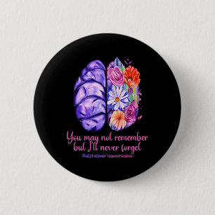 Erinnerungen Matter Alzheimer Lila Alzheimer's Awa Button