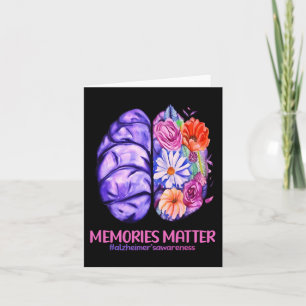 Erinnerungen Matter Alzheimer Lila Alzheimer's Awa Karte