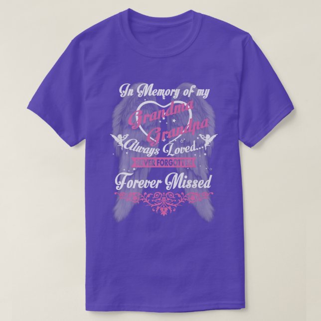 Erinnerungen meiner Oma & Opa lieben immer Fore T-Shirt (Design vorne)
