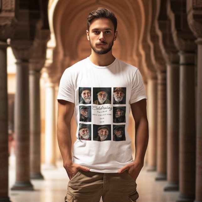 Erinnerungen: Memorial Foto Collage T - Shirt (Von Creator hochgeladen)