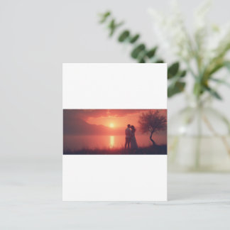 Erinnerungen mit Angehörigen Postkarte