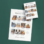 Erinnerungen mit Ihnen | 11 Fotocollage Keepake<br><div class="desc">Mit diesem individuellen Collage-Druck aus dem Foto schaffen Sie einen süßen Hauch Ihrer Beziehung - Hochzeit, Verlobung, Jubiläum, Flitterwochen oder besondere Feiertage (Geburtstag, Valentinstag, Weihnachten usw.). Elf Ihrer Lieblings-Fotos in einem modernen Rasterlayout mit einem niedlichen Angebot und Ihrer Wahl der Personalisierung angeordnet. Fügen Sie Untertitel unter jedem Foto hinzu, falls...</div>