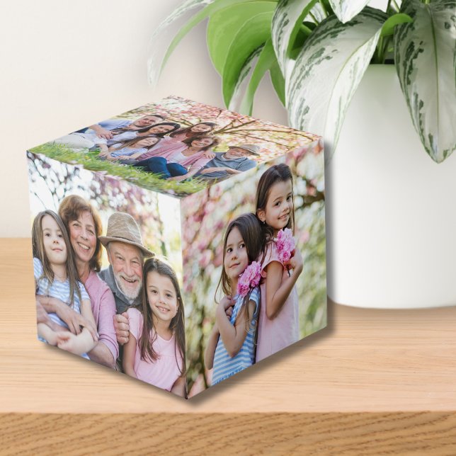 Erinnerungen Personalisiert Großeltern-Foto Würfel (Family Memories Personalized Grandparent Photo cube)