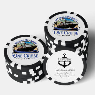 Erinnerungen schaffen, eine Kreuzfahrt nach der an Pokerchips