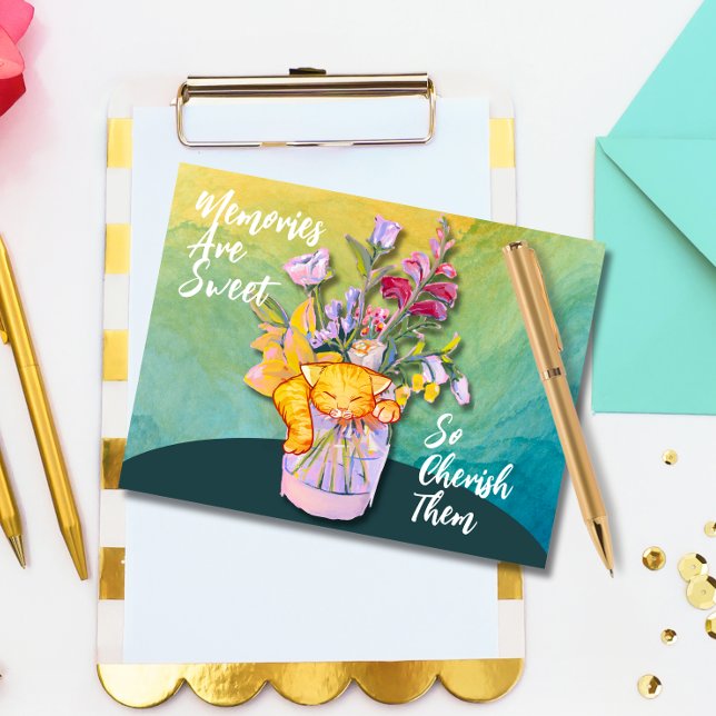 Erinnerungen sind süß, so krübig sie postkarte (Von Creator hochgeladen)