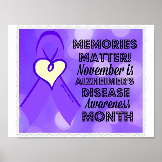 Erinnerungen sind wichtig für Alzheimer Poster (Vorne)