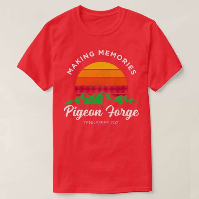 Erinnerungen tauben Familienurlaub 2021 T-Shirt (Design vorne)
