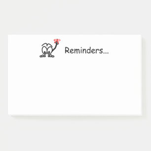 Erinnerungen vergessen nicht post-it klebezettel