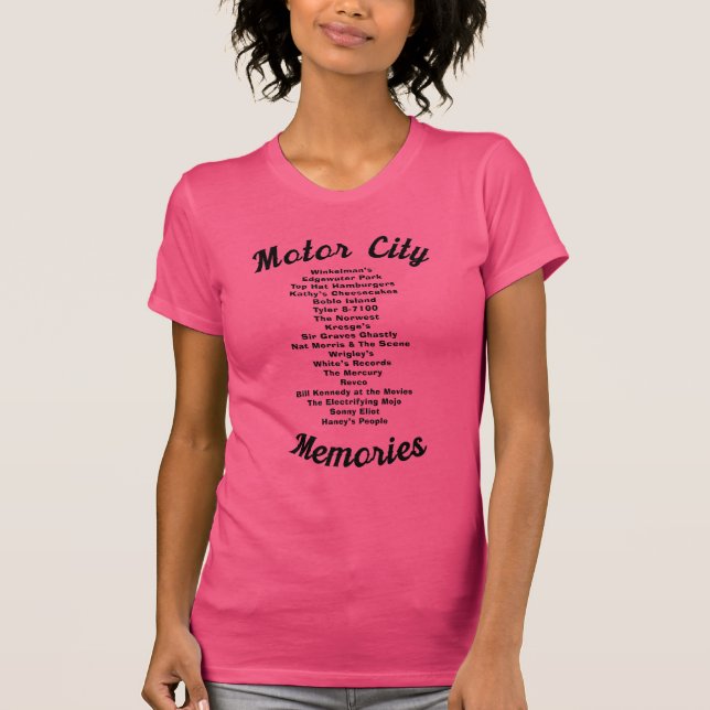 Erinnerungen von Kraftfahrzeugen T-Shirt (Vorderseite)