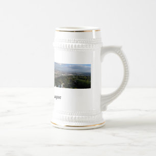 Erinnerungen von Prag Stein Bierglas