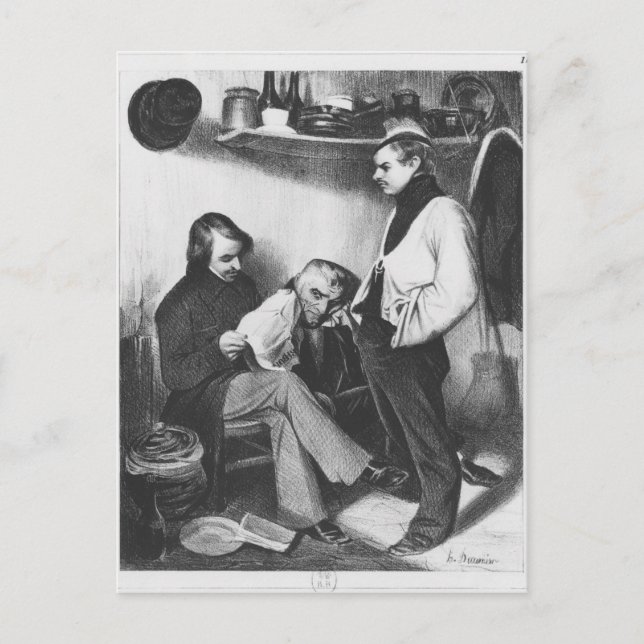 Erinnerungen von Sainte-Pelagieillustration Postkarte (Vorderseite)