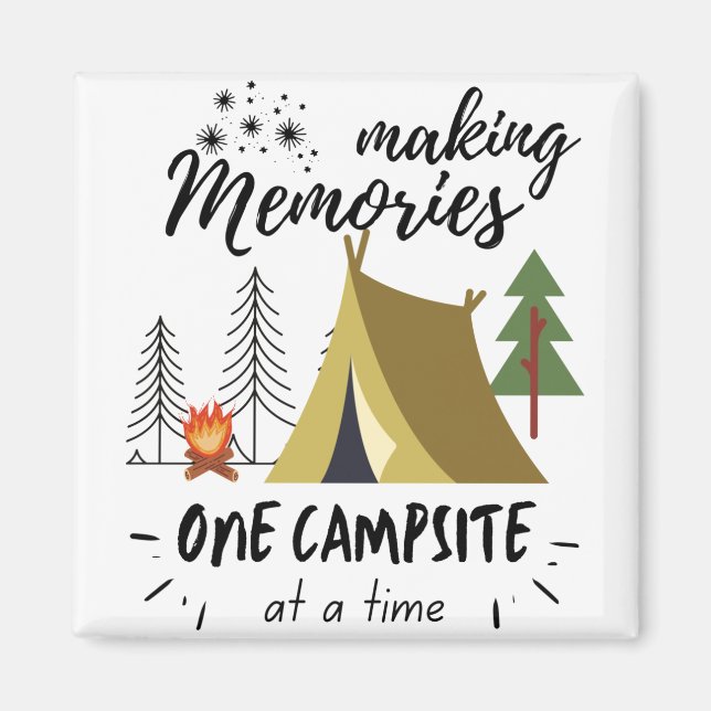 Erinnerungen zu einem Campingplatz nach dem andere Magnet (Vorne)