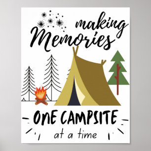 Erinnerungen zu einem Campingplatz nach dem andere Poster