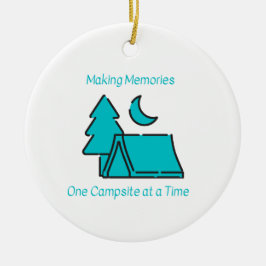 Erinnerungen zu einer bestimmten Zeit auf einem Ca Keramik Ornament