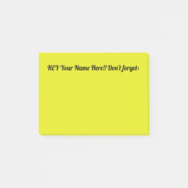 Erinnerungs-Anmerkung Post-it Klebezettel (Vorderseite)