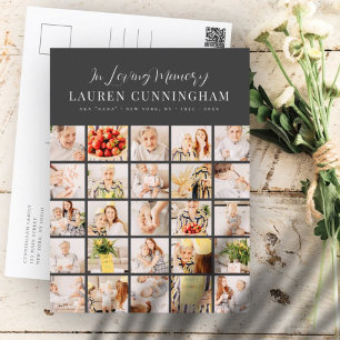 Erinnerungs Collage Minimalistisch Modern Einfach Postkarte