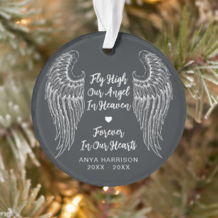 Erinnerungs-Gedenkflügel Fliegen Hoch Unser Engel Ornament