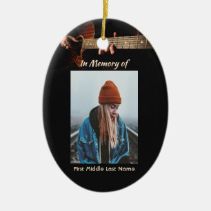 Erinnerungsandenken Christliche Musik Gitarre Keramik Ornament