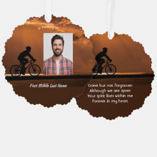 Erinnerungsandenken Radfahren Fahrrad  Ornament Karte