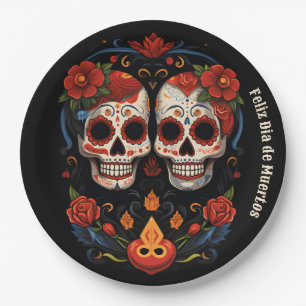 🌹 Erinnerungsblooms: Dia de Muertos 🌹 Tribut Pappteller