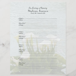 Erinnerungsbuch-Füller Zeichen-in den Briefbogen