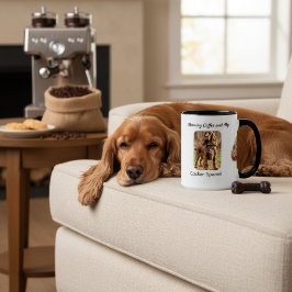 Erinnerungsfoto Cocker Spaniel Braun Personalisie Tasse