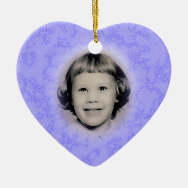 ErinnerungsFoto-Verzierung kundengerecht Keramikornament (Vorne)