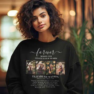 ErinnerungsfotoCollage   Für immer in unserem Herz Sweatshirt