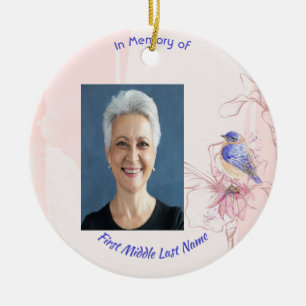 Erinnerungsgeschenk Blauevogelgarten Keramik Ornament