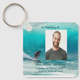 Erinnerungsgeschenk Wellen-Surfer Wasser Schlüsselanhänger