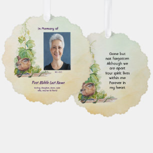 Erinnerungsgeschenk Zaunkönig-Vogel-Weinberg Ornament Karte