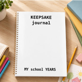 Erinnerungsjournal für Kinder - Schuljahresgedächt Planer