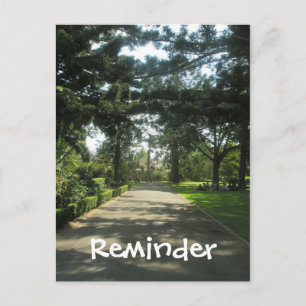Erinnerungskarte für den Parkspaziergang Postkarte