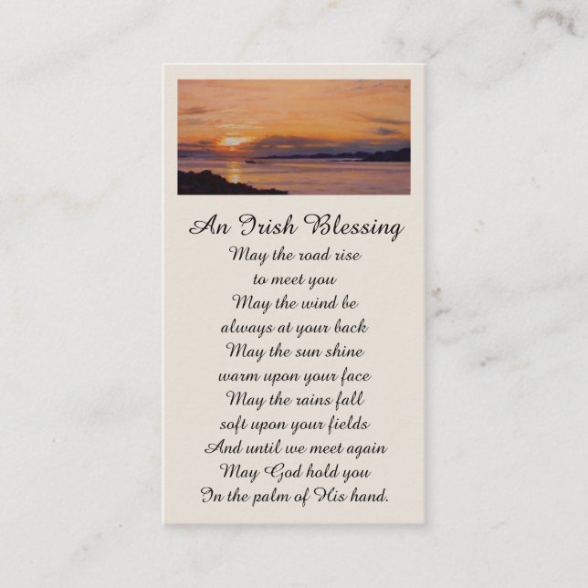 Erinnerungskarte Visitenkarte (Vorderseite)