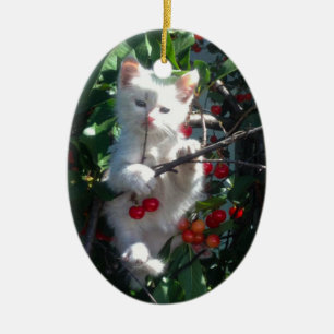Erinnerungsstück Familienkatze 2-seitiges Foto Keramik Ornament