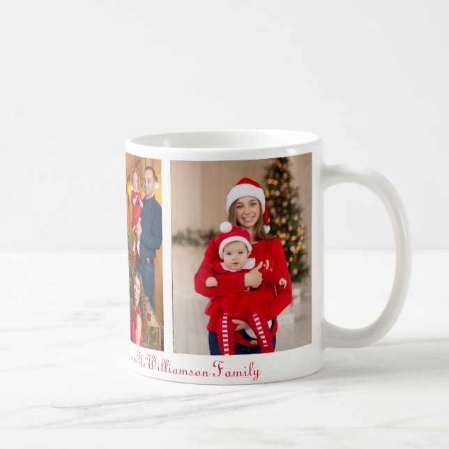 Erinnerungswürdige Weihnachts-Foto-Tasse Kaffeetasse (Rechts)