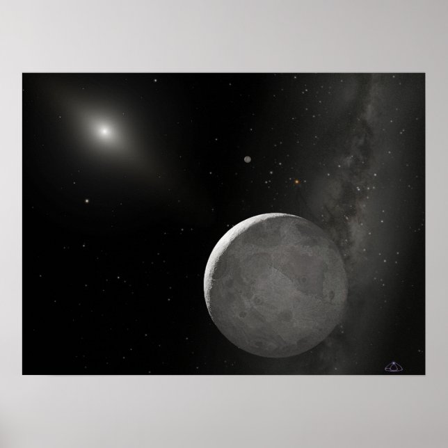 Eris (Xena) und seine Monddysnomie Poster (Vorne)