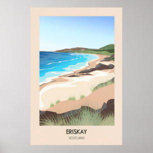 Eriskay Schottland Reiseplakat Poster