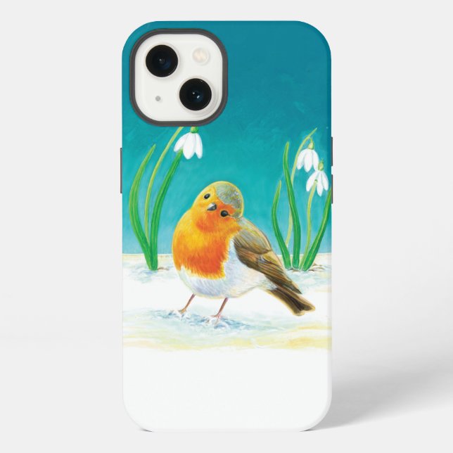 Erithacus rubecula iPhone hülle (Rückseite)