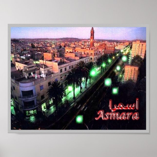 Eritrea - Asmara Night - Poster (Vorne)