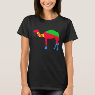 Eritrea Camel Flag Tigrinya Eritrea Karte Symbol T-Shirt