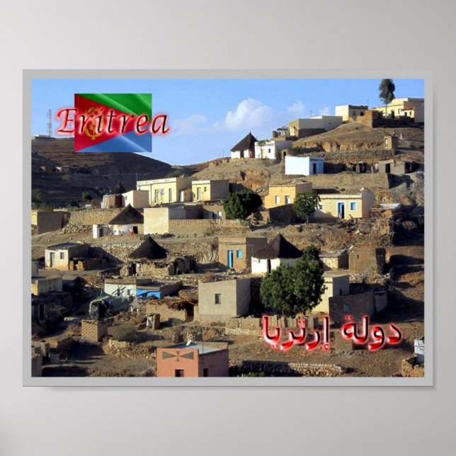 Eritrea - Dorfhäuser - Poster (Vorne)