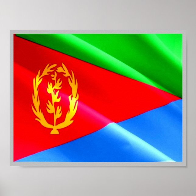 Eritrea - Eritreische Flagge - Poster (Vorne)