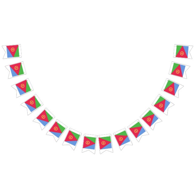 Eritrea Flag Emblem Wimpelkette (Alle)