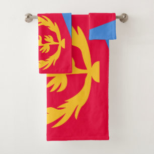 Eritrea-Flagge Badhandtuch Set
