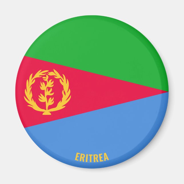 Eritrea Flagge Charming Patriotic Magnet (Vorne)