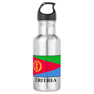 Eritrea-Flagge Edelstahlflasche