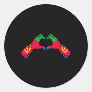 Eritrea Flagge Eritrean He Runder Aufkleber